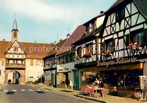 AK / Ansichtskarte Rosheim_Elsass_Lothringen Rue du General de Gaulle Maison alscaciennes Porte de l Ecole Porte de la Vierge Rosheim_Elsass_Lothringen