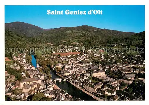 AK / Ansichtskarte Saint Geniez d_Olt Vallee du Lot vue aerienne Saint Geniez d Olt