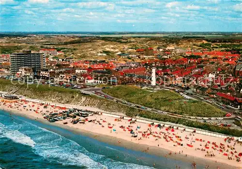 AK / Ansichtskarte Egmond_Zee Panorama Kuestenort Strand Leuchtturm Hotels Egmond_Zee