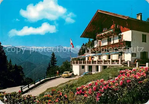 AK / Ansichtskarte Waidring_Tirol Alpengasthof Steinplatte Fernsicht Kitzbueheler Horn und Hohe Tauern Waidring Tirol