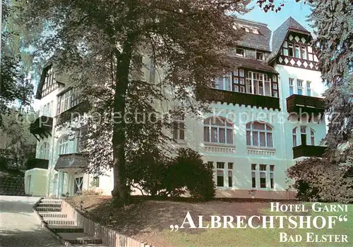 AK / Ansichtskarte Bad_Elster Hotel Albrechtshof Landkarte Bad_Elster