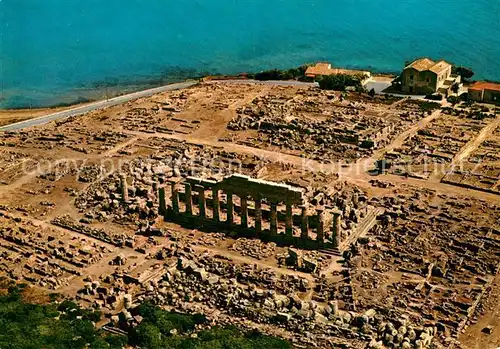 AK / Ansichtskarte Selinunte_Sicilia_IT Zona archeologica dall aereo 