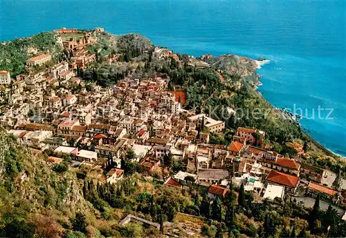 AK / Ansichtskarte Taormina_Sicilia Panorama Kuestenort 