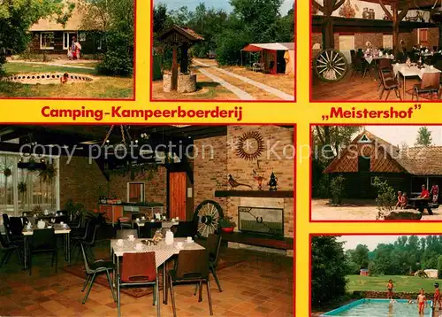 AK / Ansichtskarte Dwingeloo Camping Kampeerboerderij Meistershof Restaurant Swimming Pool Dwingeloo