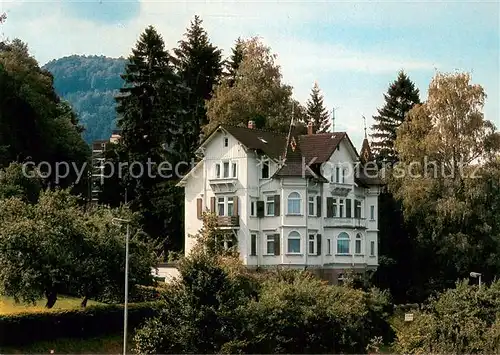 AK / Ansichtskarte Bad_Herrenalb Hotel Pension Bergschloesschen garni Aussenansicht Bad_Herrenalb