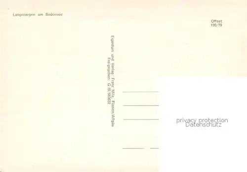 AK / Ansichtskarte Langenargen_Bodensee Fliegeraufnahme Panorama Langenargen Bodensee