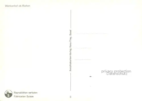 AK / Ansichtskarte Riehen Wenkenhof Riehen