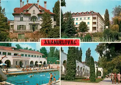 AK / Ansichtskarte Arandelovac_Serbia Schwimmbad Parie im Park 
