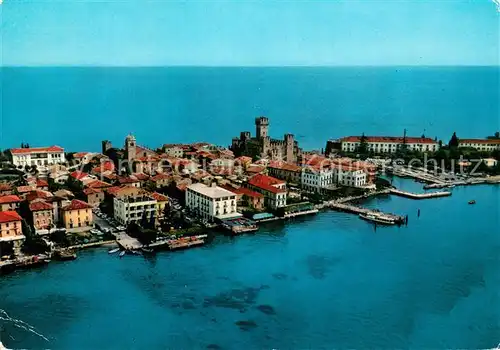 AK / Ansichtskarte Lago_di_Garda Fliegeraufnahme Halbinsel von Sirmione Lago_di_Garda