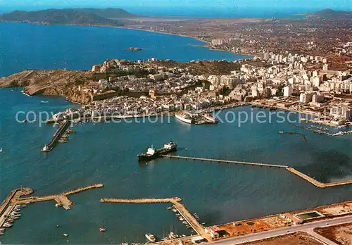 AK / Ansichtskarte Ibiza_Islas_Baleares Fliegeraufnahme Puerto Hafen Ibiza_Islas_Baleares