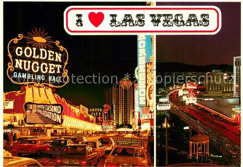 AK / Ansichtskarte Las_Vegas_Nevada Golden Nugget Gambling Hall 