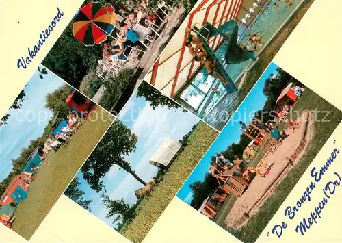 AK / Ansichtskarte Meppen Vakantieoord De Bronzen Emmer Campingplatz Hallenbad Planwagen Kinderspielplatz Meppen