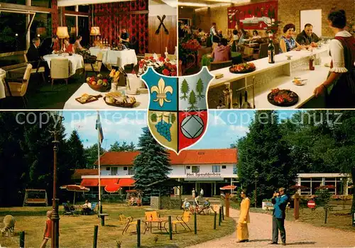 AK / Ansichtskarte Garderen_NL Hotel Het Speulderbos Restaurant Garten 