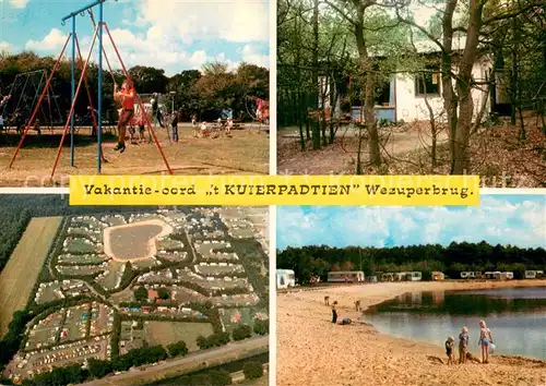 AK / Ansichtskarte Wezuperbrug Vakantie oord t Kuie RP Adtien Kinderspielplatz Badesee Luftaufnahme Wezuperbrug