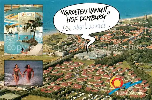 AK / Ansichtskarte Domburg_NL Vakantiepark Hof Domburg Fliegeraufnahme 