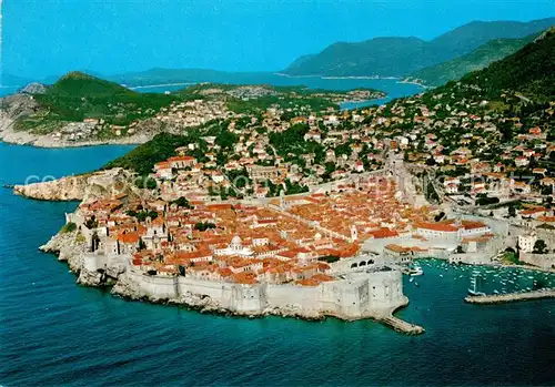 AK / Ansichtskarte Dubrovnik_Ragusa Fliegeraufnahme Dubrovnik Ragusa