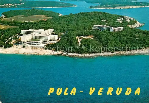 AK / Ansichtskarte Pula_Pola_Croatia Veruda Fliegeraufnahme 