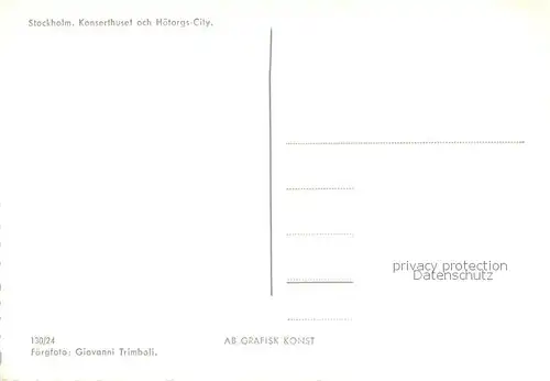 AK / Ansichtskarte Stockholm Konserthuset och Hoetorgs City Stockholm