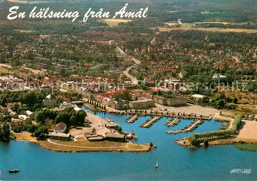 AK / Ansichtskarte Amal_Schweden Fliegeraufnahme Amal Schweden