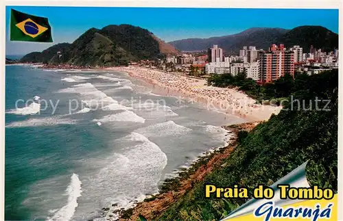 AK / Ansichtskarte Guaruja_Brazil Praia do Tombo 