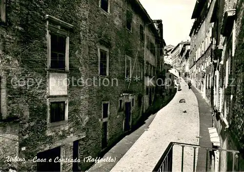 AK / Ansichtskarte Urbino_IT Casa e Contrada Raffaello 