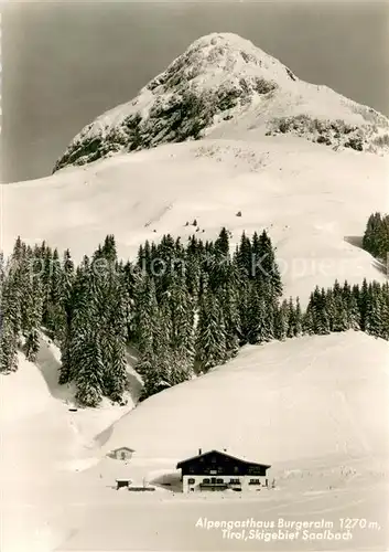 AK / Ansichtskarte Fieberbrunn_Tirol Alpengasthaus Burgeralm Panorama Fieberbrunn Tirol