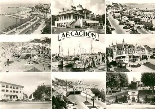 AK / Ansichtskarte Arcachon_33 Vue densemble La Plage Promenade Le Port 