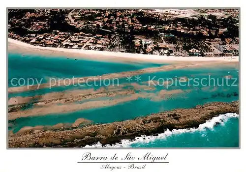 AK / Ansichtskarte Sao_Miguel_dos_Campos_Brazil Barra de Sao Miguel Fliegeraufnahme 