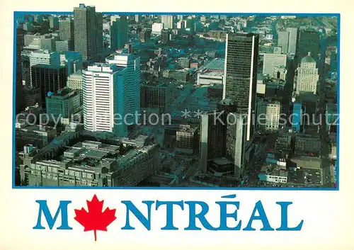 AK / Ansichtskarte Montreal_Quebec Fliegeraufnahme Montreal Quebec