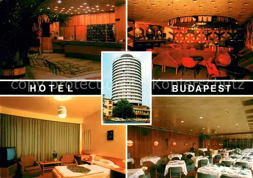 AK / Ansichtskarte Budapest Hotel Budapest Rezeption Foyer Zimmer Gastraum Budapest