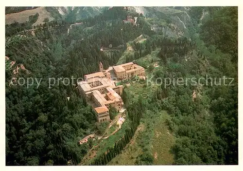 AK / Ansichtskarte Siena Abbazia di Monte Oliveto Maggiore Fliegeraufnahme Siena