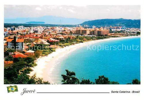AK / Ansichtskarte Santa_Catarina_Brazil Vista parcial da Praia de Jurere 