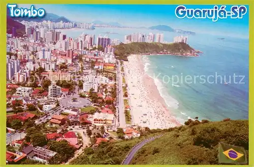 AK / Ansichtskarte Guaruja_Brazil Vista aerea da Praia do Tombo 