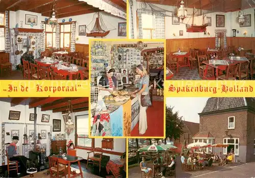 AK / Ansichtskarte Spakenburg_NL In de Korporaal Gastraeume Terrasse 