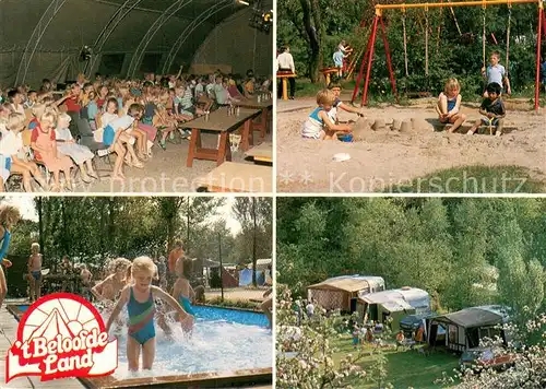 AK / Ansichtskarte Voorthuizen Ev Camping t Beloofde Land Kinderspielplatz Planschbecken Voorthuizen