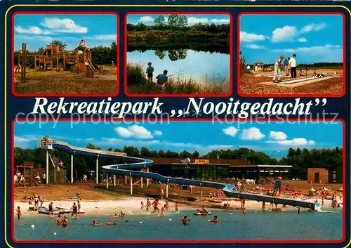 AK / Ansichtskarte Rolde_NL Rekreatiepark Nooitgedacht Spielplatz Angeln Minigolf Strand Wasserrutsche 
