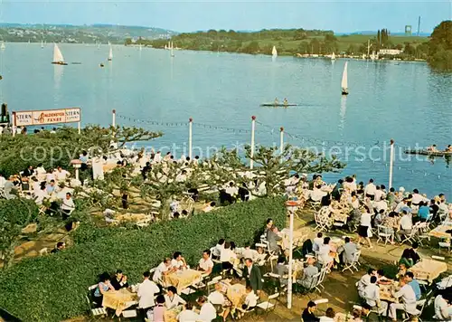 AK / Ansichtskarte Essen__Ruhr Seegaststaette Baldeneyer Faehre Panorama 