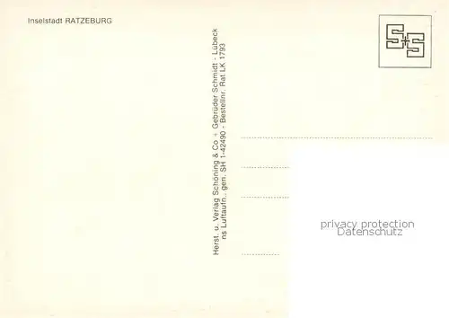 AK / Ansichtskarte Ratzeburg Fliegeraufnahme Ratzeburg