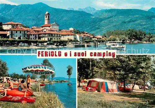 AK / Ansichtskarte Feriolo_Lago_Maggiore Panorama Camping Feriolo_Lago_Maggiore