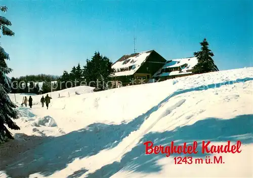 AK / Ansichtskarte St_Peter_Schwarzwald Berghotel Kandel Winterlandschaft St_Peter_Schwarzwald
