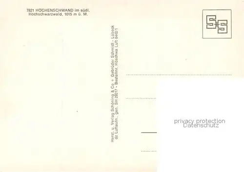 AK / Ansichtskarte Hoechenschwand Panorama Hochschwarzwald mit Alpenkette Winterlandschaft Hoechenschwand
