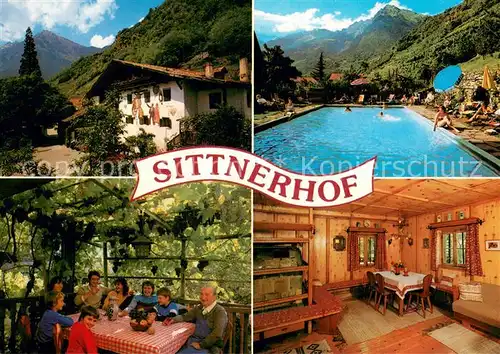 AK / Ansichtskarte Meran_Merano Garni Hotel Sittnerhof Terrasse Swimming Pool Alpen Meran Merano