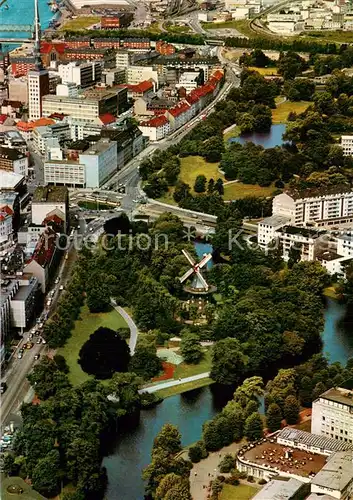 AK / Ansichtskarte Bremen Muehle am Wall Fliegeraufnahme Bremen