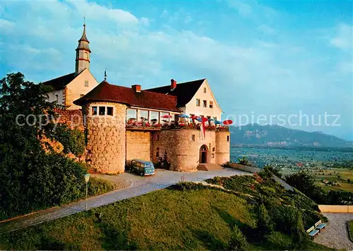 AK / Ansichtskarte Bregenz_Bodensee Burgrestaurant Gebhardsberg mit Hohe Kugel Bregenz Bodensee
