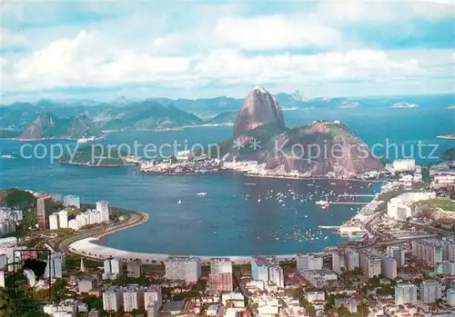 AK / Ansichtskarte Rio_de_Janeiro Botafogos Bay Fliegeraufnahme Rio_de_Janeiro