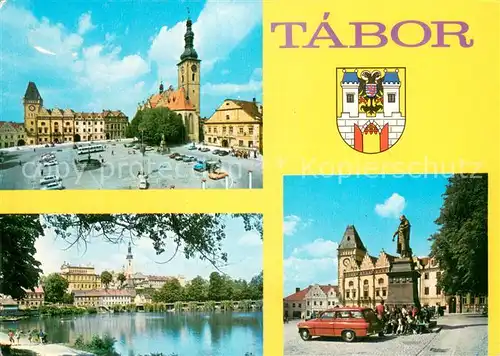 AK / Ansichtskarte Tabor__CZ Druhe nejvetsi mesto kraje Zalozeno roku 1420 Mesteim prteka reka Luznice a ma krasny rybnik Jordan 