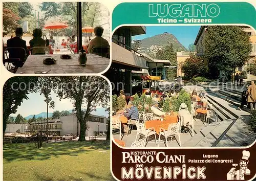 AK / Ansichtskarte Lugano_TI Ristorante Parco Ciani Moevenpick Lugano_TI