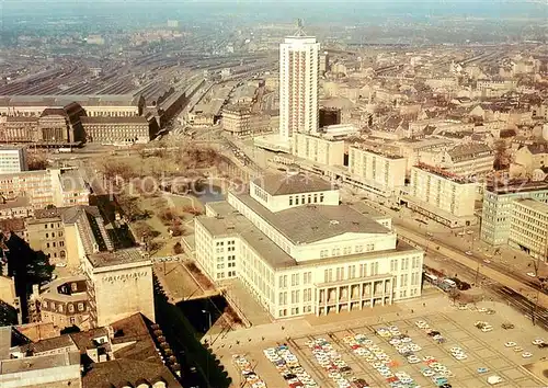 AK / Ansichtskarte Leipzig Stadtpanorama mit Opernhaus Leipzig