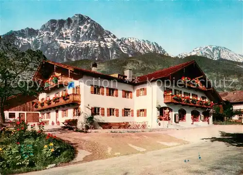 AK / Ansichtskarte Aufham_Anger Gaestehaus Pension Haus Kirchner Alpen Aufham Anger