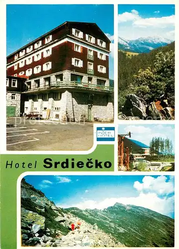 AK / Ansichtskarte Nizke_Tatry_Slovakia Hotel Srdiecko Pohlad na Konsko a Dumbier 